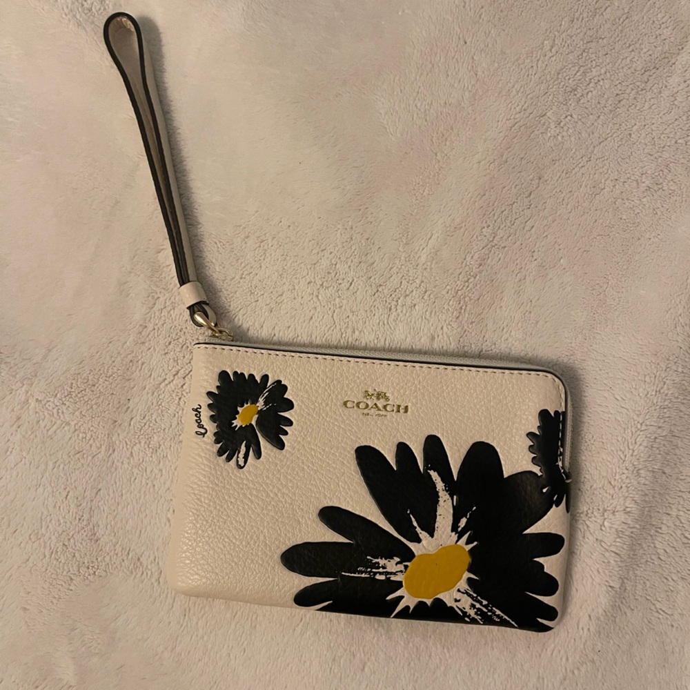 Coach Wristlet Floral Wallet
